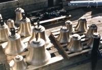Ankunft der Glocken für das Carillon